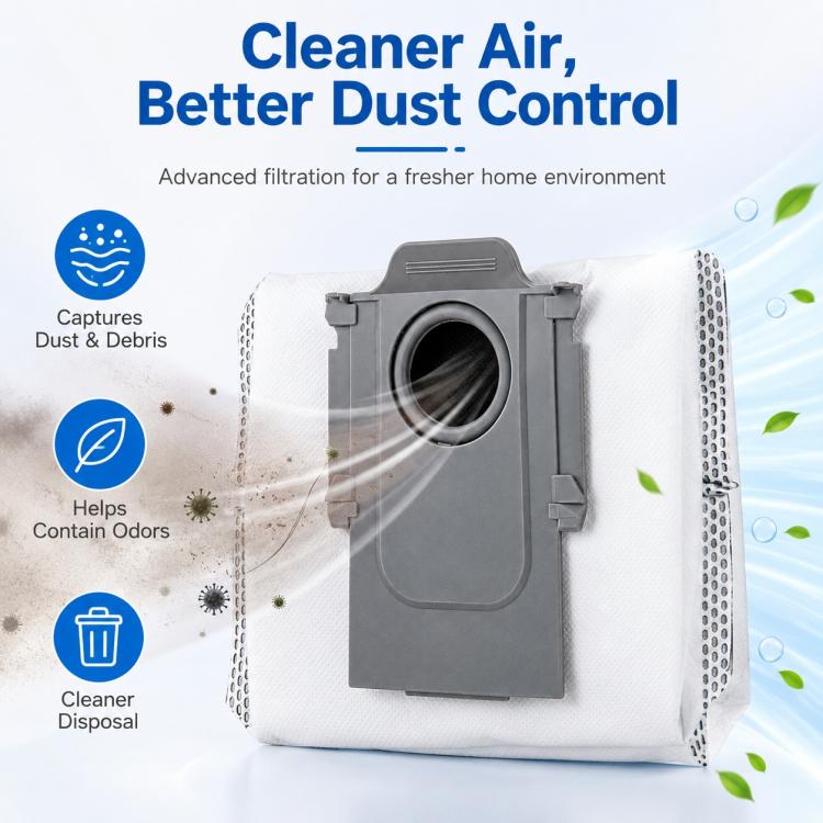 Replacement Accessories for Roborock T7S / G10S / S7 / S7 Max Robot Vacuum Mop, Specification:Activated Carbon Dust Bag - Image 7