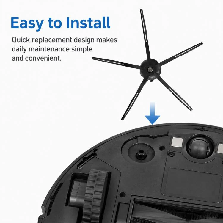 Replacement Accessories for Roborock T7S / G10S / S7 / S7 Max Robot Vacuum Mop, Specification:Black Five Arm Side Brush - Image 7