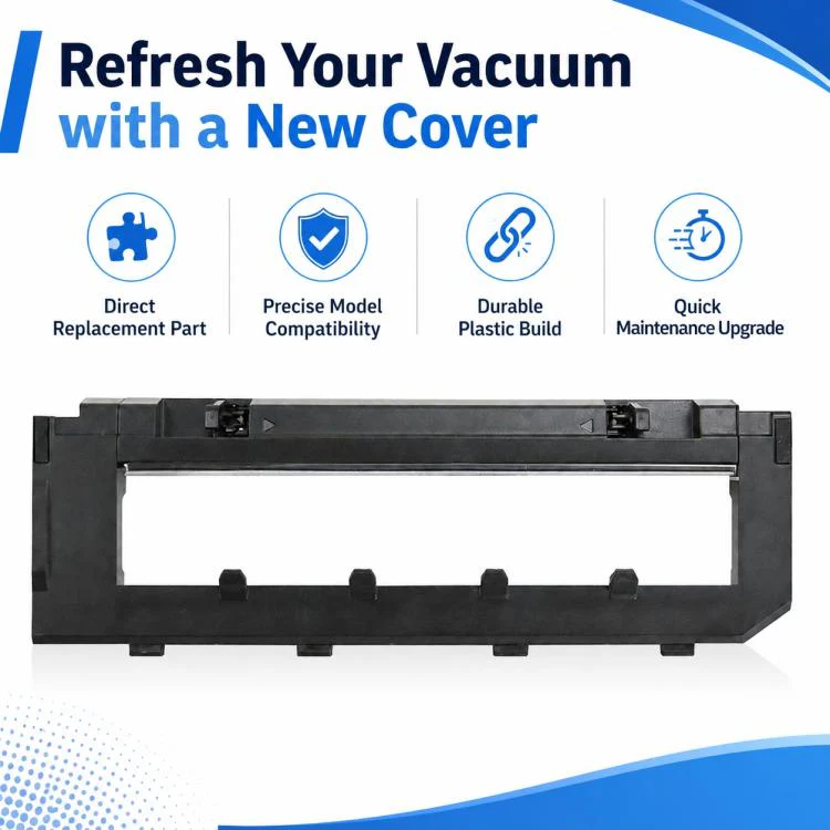 Replacement Accessories for Roborock T7S / G10S / S7 / S7 Max Robot Vacuum Mop, Specification:Black Main Brush Cover - Image 2