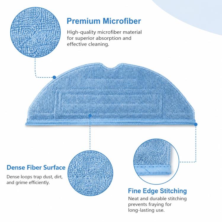 Replacement Accessories for Roborock T7S / G10S / S7 / S7 Max Robot Vacuum Mop, Specification:Disposable Mop Pad - Image 3