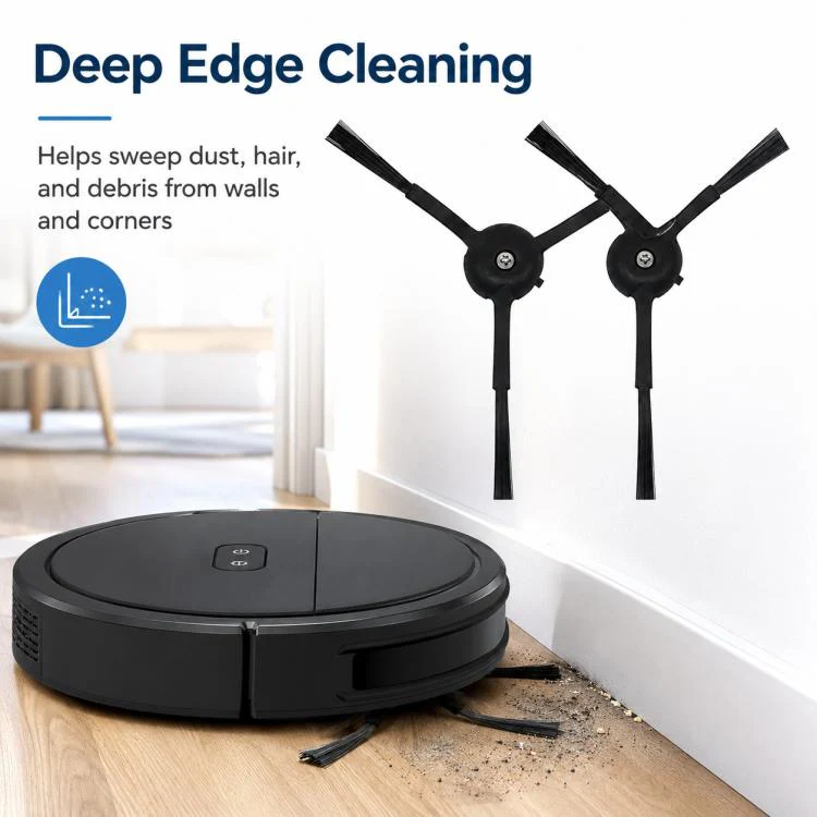 Replacement Accessories for Roborock T7S / G10S / S7 / S7 Max Robot Vacuum Mop, Specification:Two Black Side Brush - Image 3