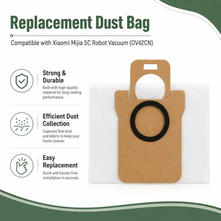 Replacement Accessories for Xiaomi Mijia 5C OV42CN Robot Vacuum Cleaner, Specification:Dust Bag - Image 4