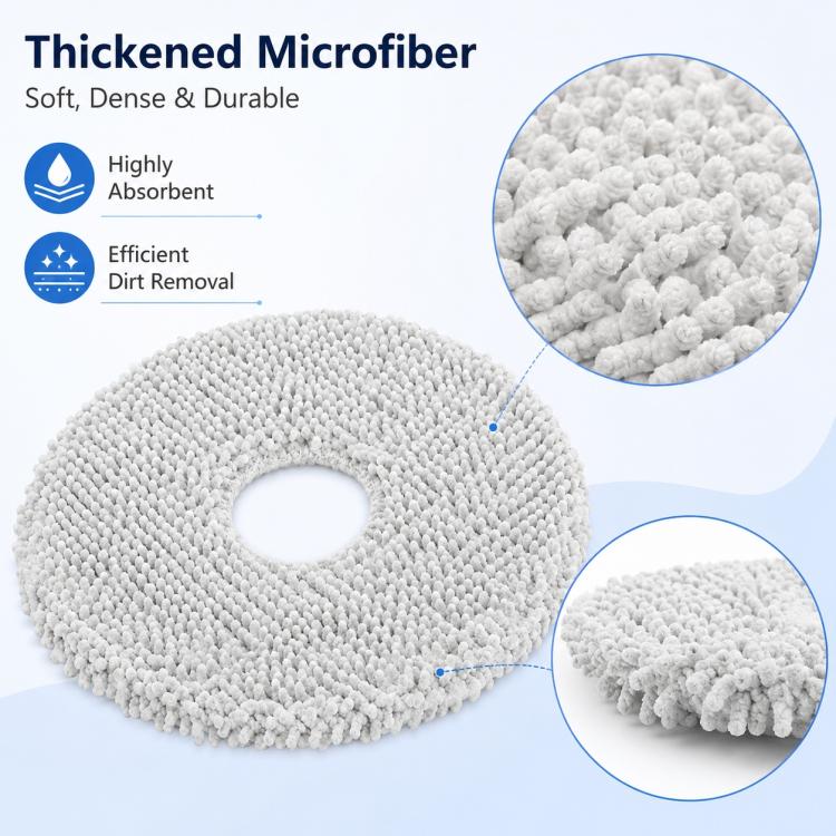 Replacement Accessories for Xiaomi Mijia 5C OV42CN Robot Vacuum Cleaner, Specification:Thick Stripe Mop Pad - Image 4