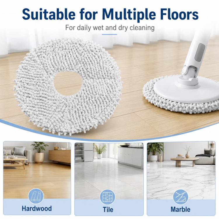 Replacement Accessories for Xiaomi Mijia M30 Robot Vacuum Cleaner, Specification:Thick Stripe Mop Pad - Image 7