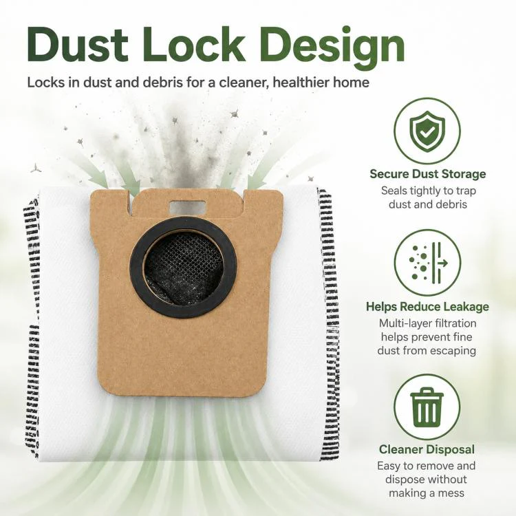 Replacement Accessories for Xiaomi Mijia M30 S Robot Vacuum Cleaner, Specification:Activated Carbon Dust Bag - Image 5