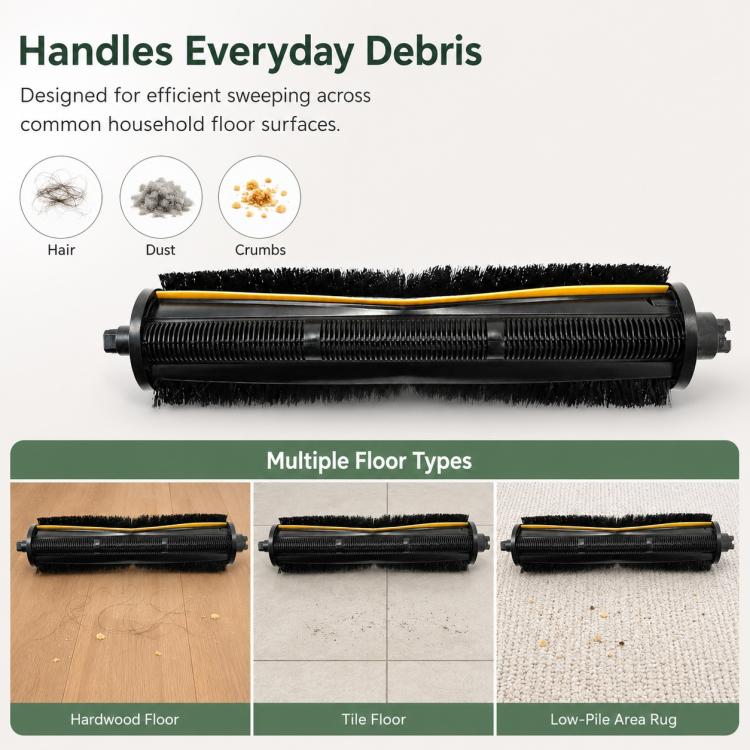 Replacement Accessories for Xiaomi Mijia M30 S Robot Vacuum Cleaner, Specification:Hair Cutting Roller Brush - Image 8