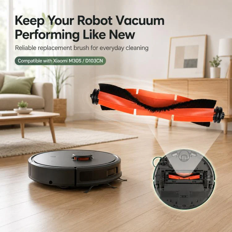 Replacement Accessories for Xiaomi Mijia M30 S Robot Vacuum Cleaner, Specification:Main Brush - Image 8