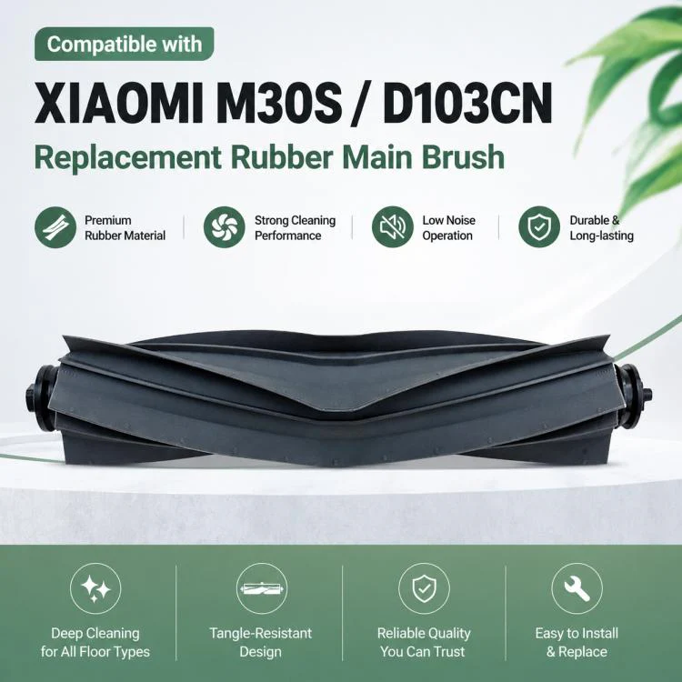 Replacement Accessories for Xiaomi Mijia M30 S Robot Vacuum Cleaner, Specification:Rubber Roller Brush - Image 3