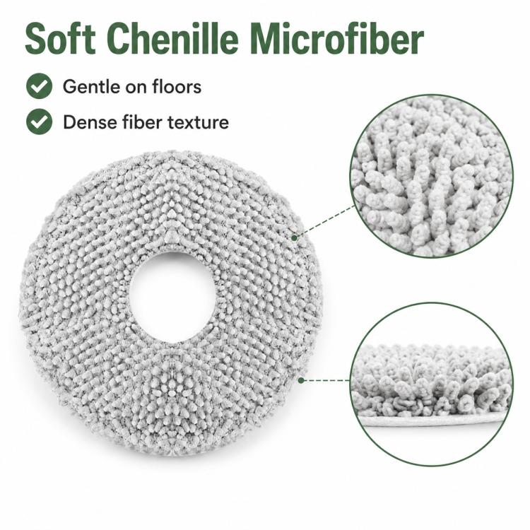 Replacement Accessories for Xiaomi Mijia M30 S Robot Vacuum Cleaner, Specification:Striped Mop Pad - Image 3