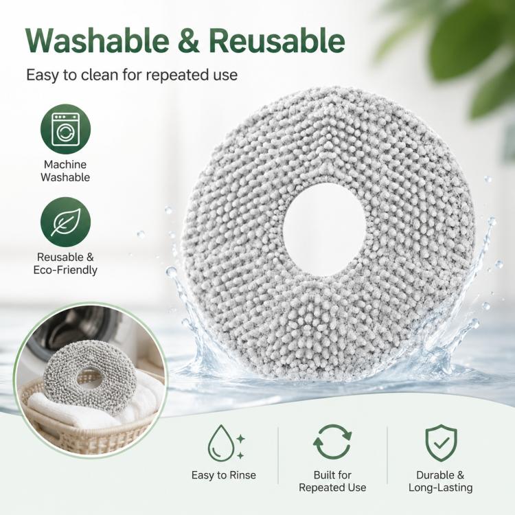 Replacement Accessories for Xiaomi Mijia M30 S Robot Vacuum Cleaner, Specification:Striped Mop Pad - Image 5