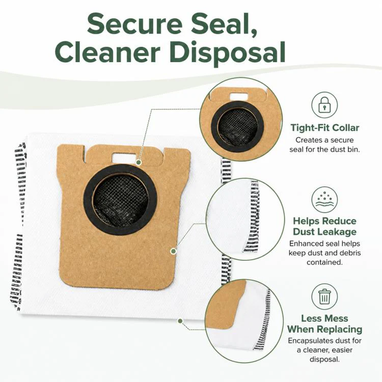 Replacement Accessories for Xiaomi Mijia M40 Robot Vacuum Cleaner, Specification:Activated Carbon Dust Bag - Image 4