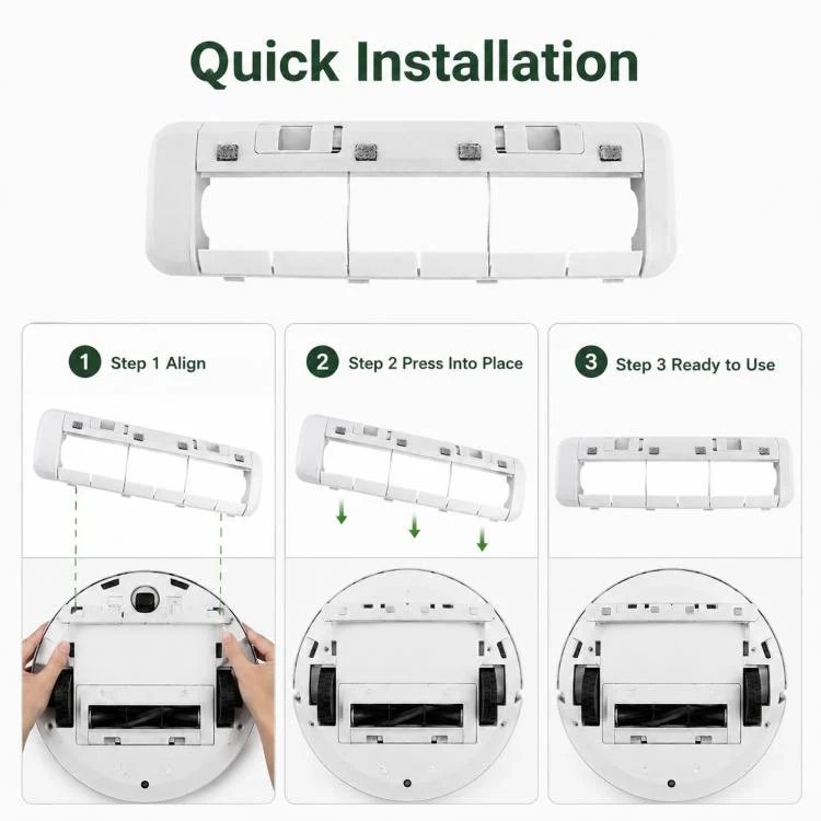 Replacement Accessories for Xiaomi Mijia M40 Robot Vacuum Cleaner, Specification:Main Brush Cover - Image 7