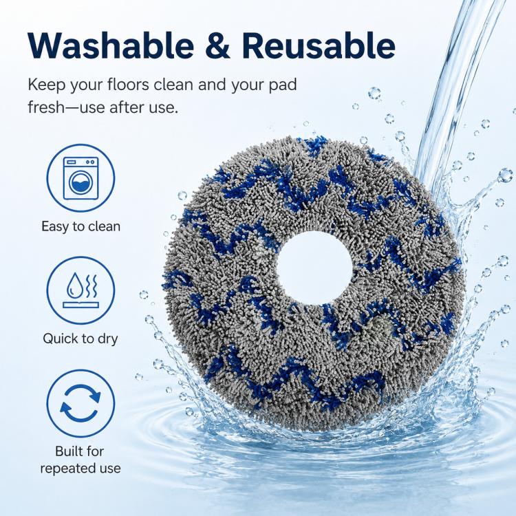 Replacement Accessories for Xiaomi Mijia M40 S Robot Vacuum Cleaner, Specification:Blue Striped Mop Pad - Image 6