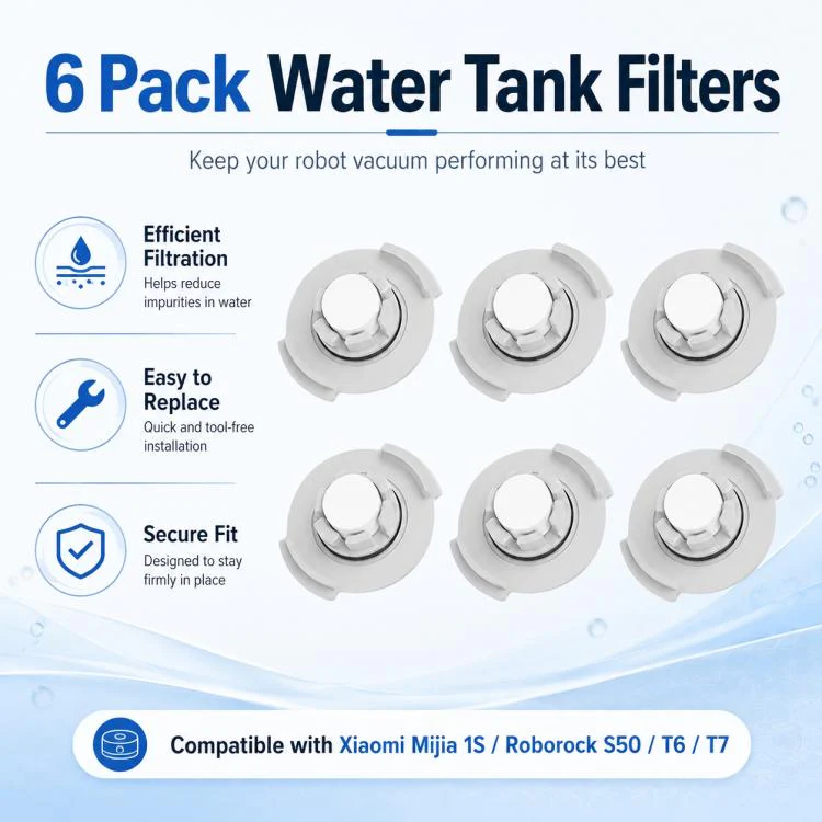 Replacement Accessories for Xiaomi Mijia Robot Vacuum 1S / Roborock S50 / T4 / T6 / T7, Specification:6pcs Water Tank Cores - Image 2