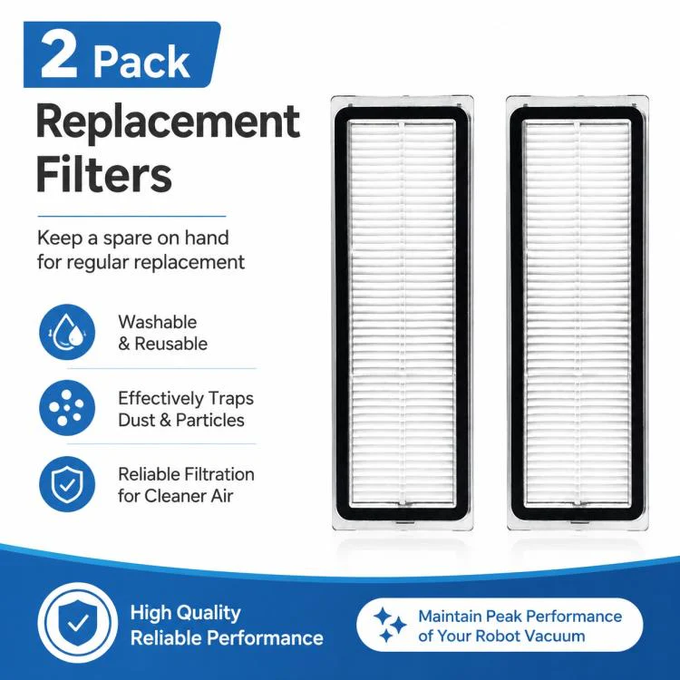 Replacement Accessories for Xiaomi Mijia Robot Vacuum Mop 2C / 1C / 1T, Specification:Dual Filter - Image 6