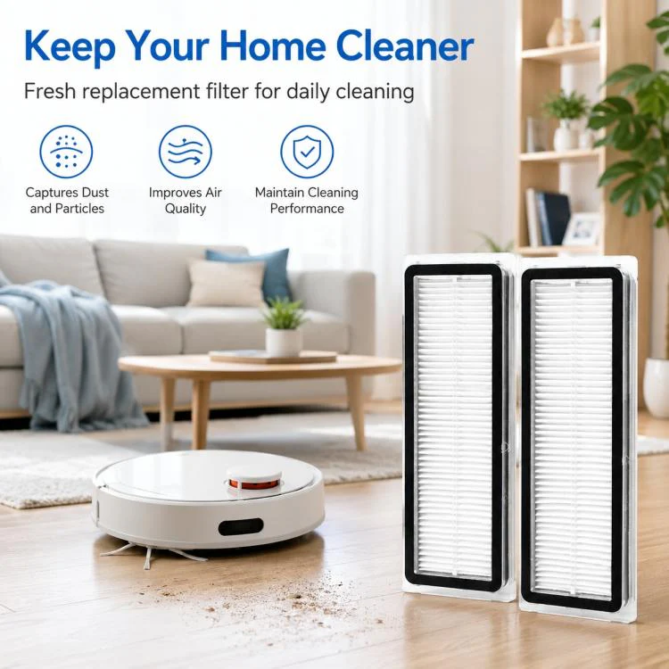 Replacement Accessories for Xiaomi Mijia Robot Vacuum Mop 2C / 1C / 1T, Specification:Dual Filter - Image 8