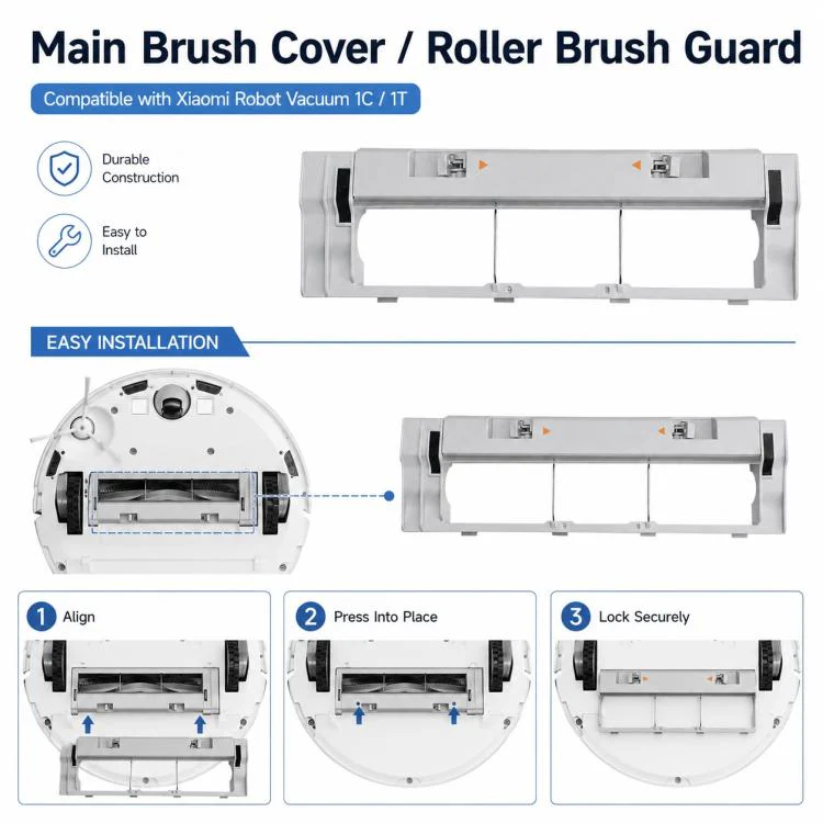 Replacement Accessories for Xiaomi Mijia Robot Vacuum Mop 2C / 1C / 1T, Specification:Main Brush Cover - Image 5