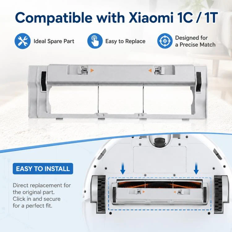 Replacement Accessories for Xiaomi Mijia Robot Vacuum Mop 2C / 1C / 1T, Specification:Main Brush Cover - Image 8