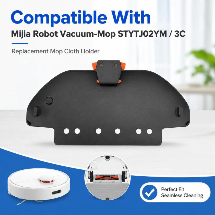 Replacement Accessories for Xiaomi Mijia Robot Vacuum Mop STYTJ02YM / 3C, Specification:Black Mop Pad Holder - Image 2