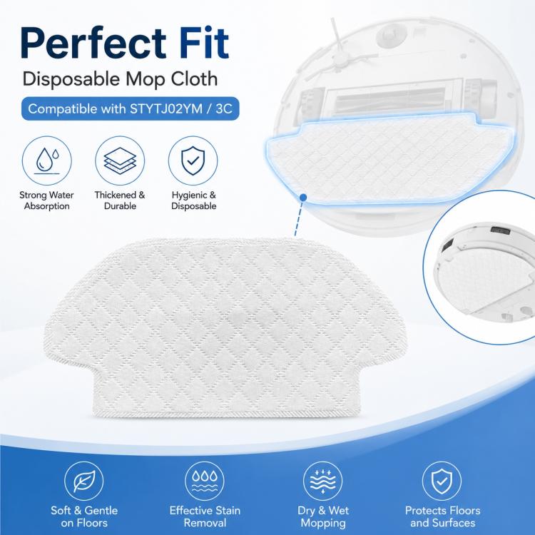 Replacement Accessories for Xiaomi Mijia Robot Vacuum Mop STYTJ02YM / 3C, Specification:Disposable Mop Pad - Image 2