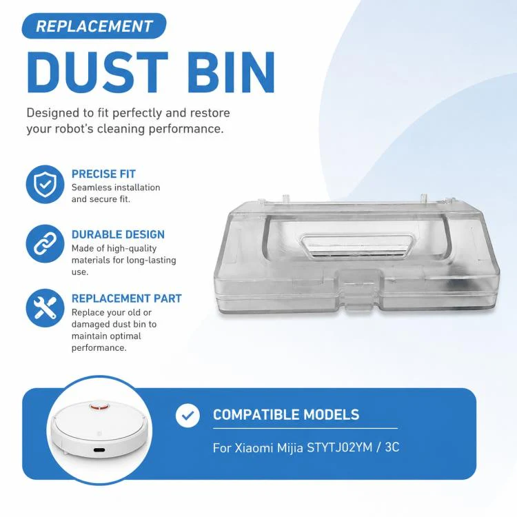 Replacement Accessories for Xiaomi Mijia Robot Vacuum Mop STYTJ02YM / 3C, Specification:Dust Box - Image 2
