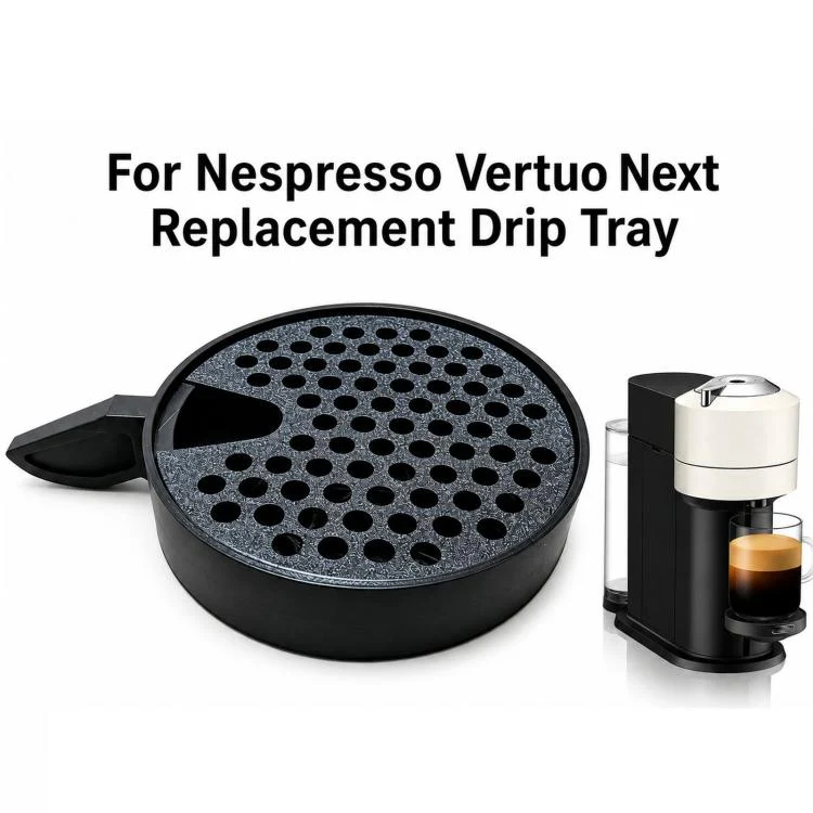 Replacement Drip Tray For Nespresso Vertuo Next 3D-Printed PLA Cup Support Platform & Spill Grid(Black)