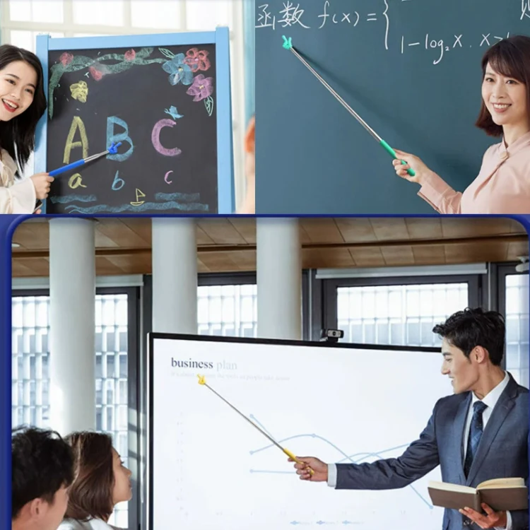 Retractable Teacher Pointer Extendable Finger Pointer Stick for School(Random Color) - Image 7
