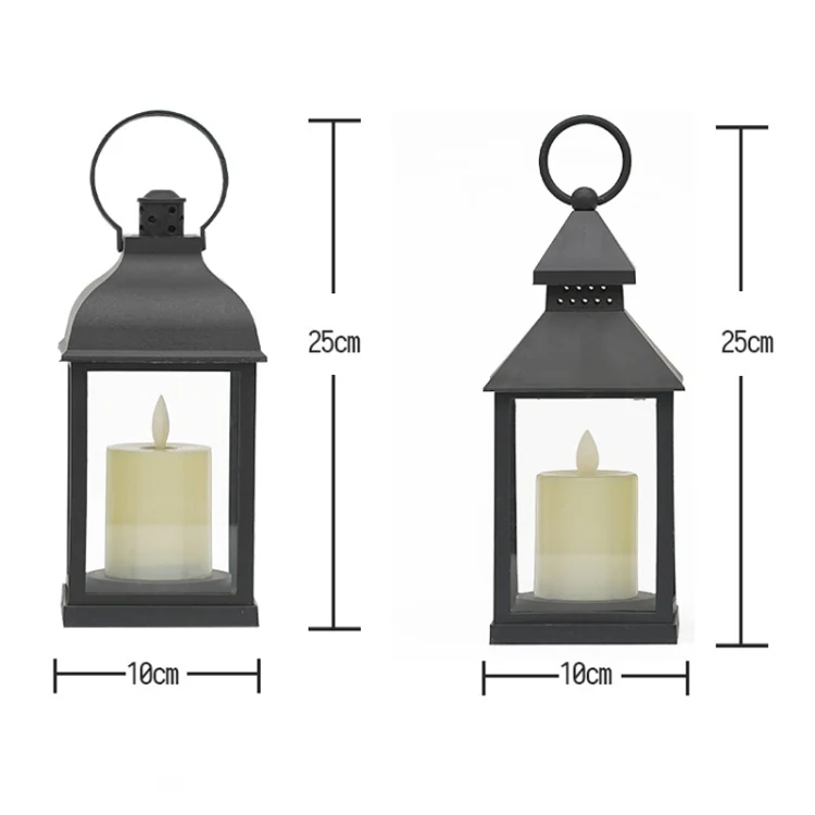 Retro LED Electronic Candle Wind Light Horse Light Party Home Decoration Ambient Lights, Style: Single Layer (White) - Image 2
