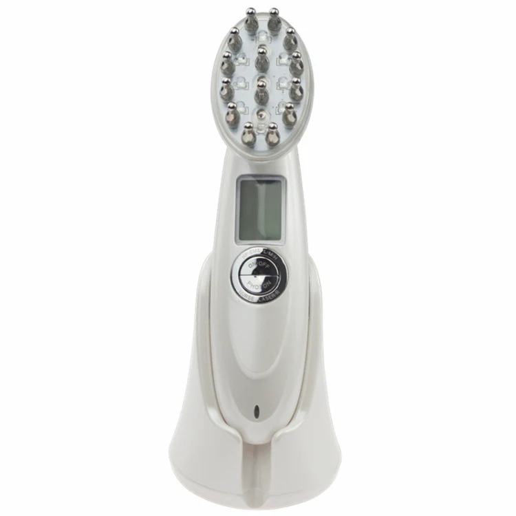 RF Hair Growth Comb Scalp Oil Control & Anti-Hair Loss Massager English Manual(White)