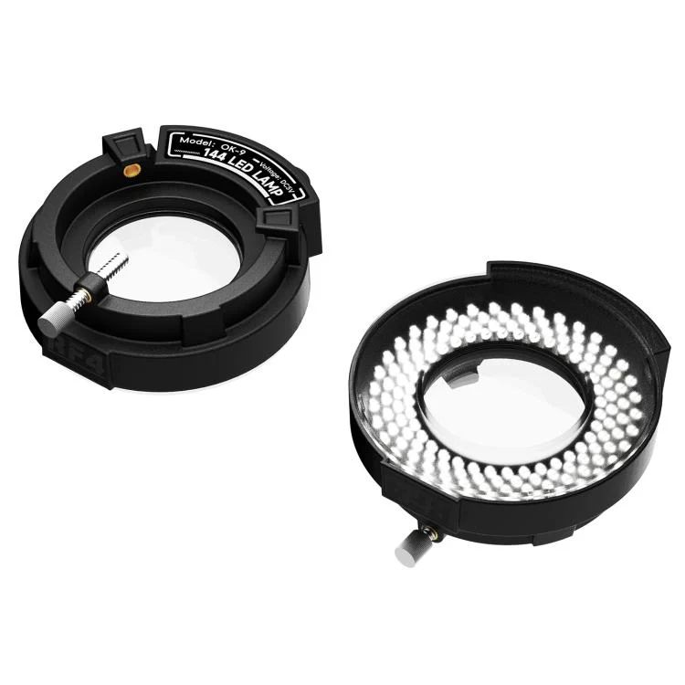 RF4 OK-9 Adjustable 144pcs LED Ring Light for Binocular / Trinocular Stereo Microscope(Black) - Image 2
