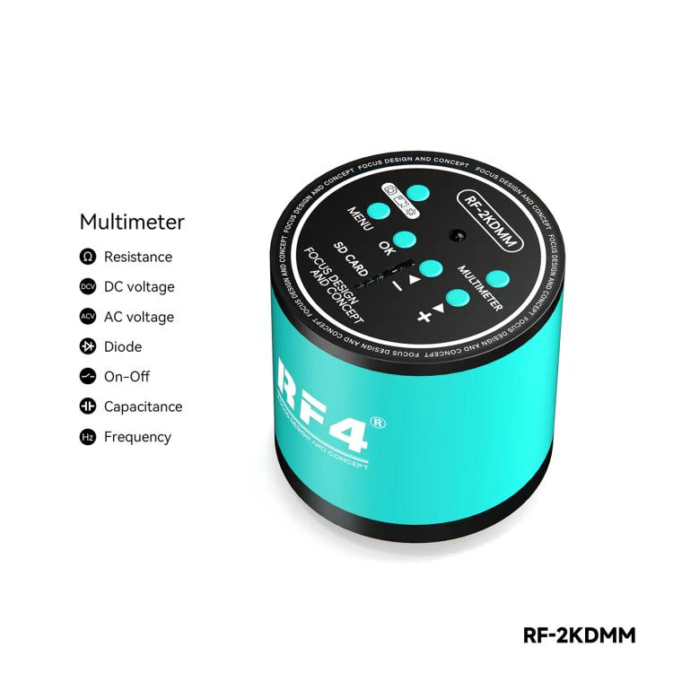 RF4 RF-2KDMM 2K Camera with Multimeter Function for Stereo Trinocular Microscope(Blue) - Image 6