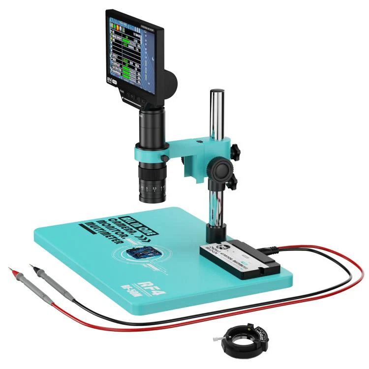 RF4 RF-50M 7-50X PCB Welding Repair HD Digital Microscope Provides Multimeter Function(Blue) - Image 2