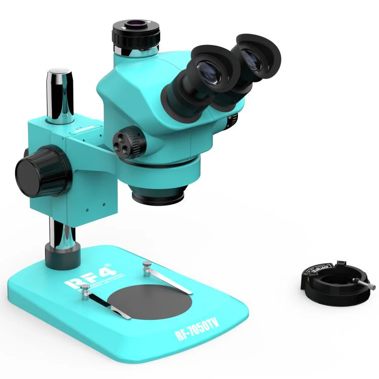 RF4 RF-7050TV Trinocular Microscope 7X-50X Continuous Zoom Synchronous Focusing Phone Repair Microscope - Image 2