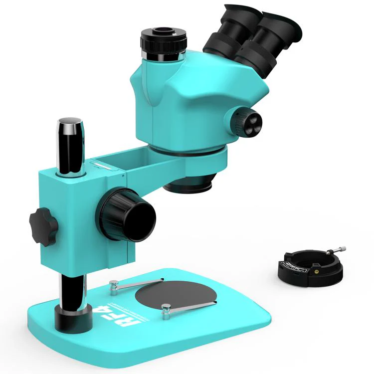 RF4 RF-7050TV Trinocular Microscope 7X-50X Continuous Zoom Synchronous Focusing Phone Repair Microscope - Image 4