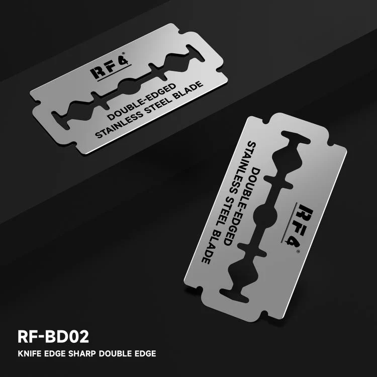 RF4 RF-BD02 100pcs Stainless Steel Double-Sided Blades for Screen / Frame / Glue Removal - Image 2