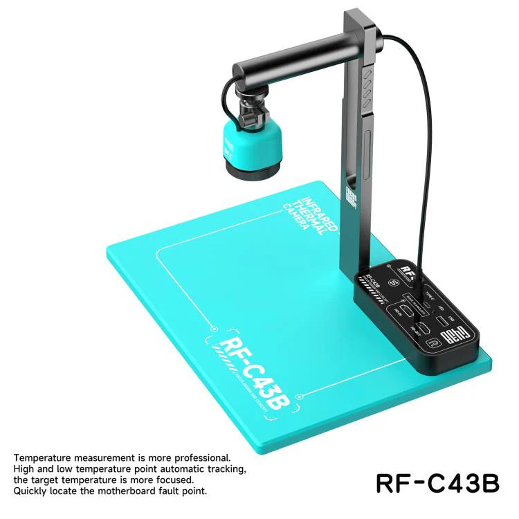 RF4 RF-C43B HDMI Output Liftable Thermal Imaging Workstation For Multiple Cameras(Blue) - Image 2