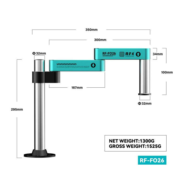 RF4 RF-FO26 360-Degree Rotating Lift Adjustable Microscope Swing Arm Stand - Image 6