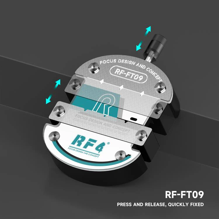 RF4 RF-FT09 Trackless Planar Structure Universal Repair Fixture for CPU IC Chip De-Gumming - Image 6