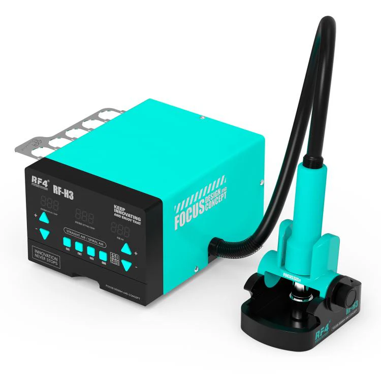RF4 RF-H3 1200W 4 Memory Channels Hot Air Gun Digital Display Intelligent BGA Rework Station(US Plug)