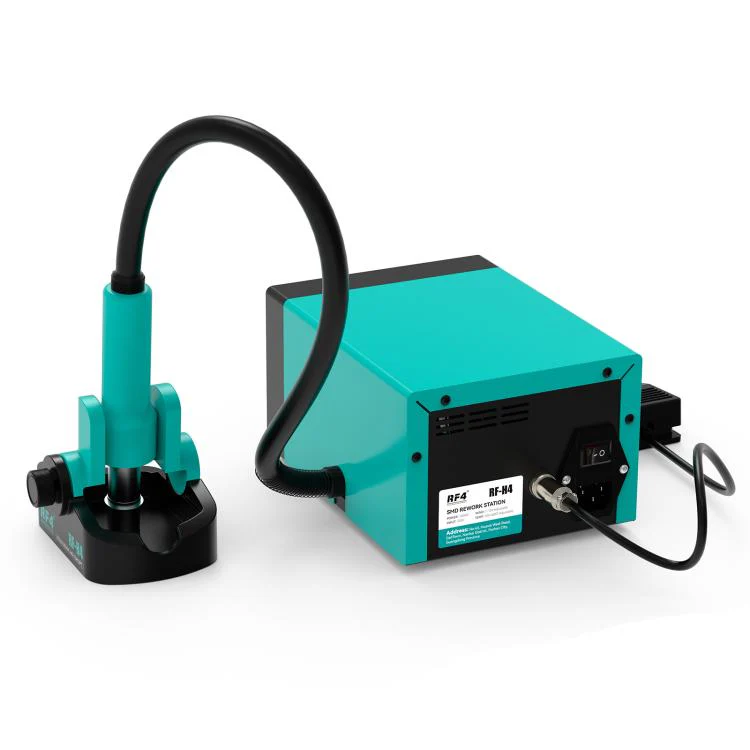 RF4 RF-H4 1200W 4 Memory Channels Hot Air Gun Digital Display Intelligent BGA Rework Station with Cold Air Pedal(EU Plug) - Image 3