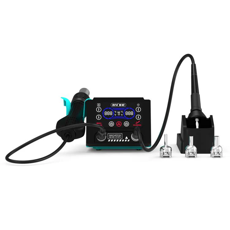 RF4 RF-H7 2 in 1 Digital Display Thermostatic Hot Air Gun Soldering Iron Station(EU Plug) - Image 2