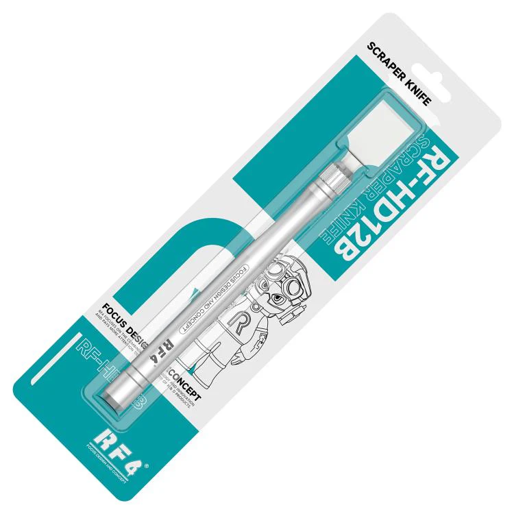 RF4 RF-HD12B Non-Magnetic Ceramic Squeegee Knife for PCB Solder Tin Removal - Image 7