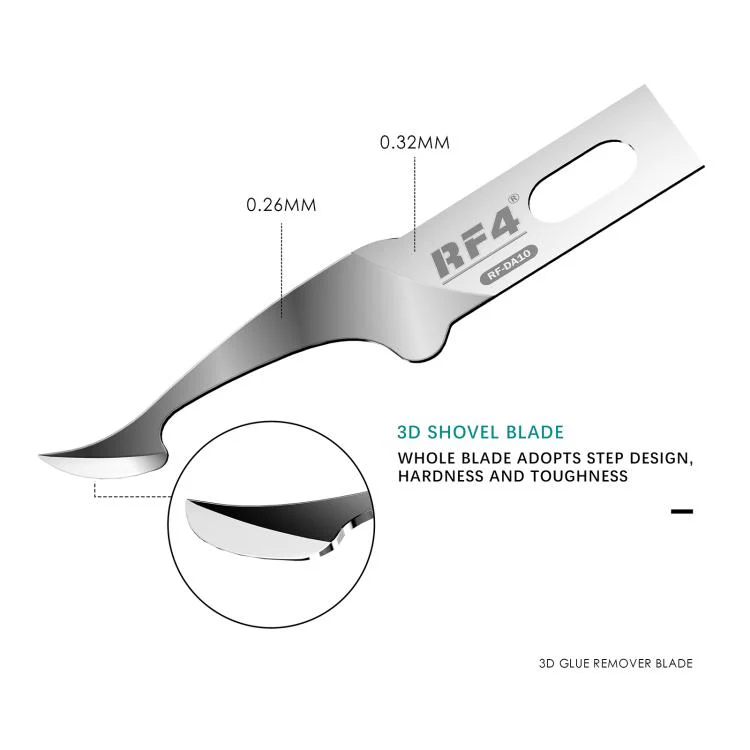 RF4 RF-KB11 3D Tin Scraping Blade and Anti-Static Glue Removal Brush Set - Image 3