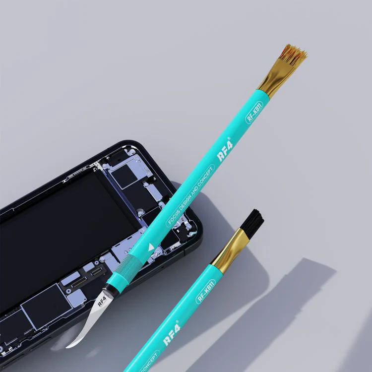 RF4 RF-KB11 3D Tin Scraping Blade and Anti-Static Glue Removal Brush Set - Image 5