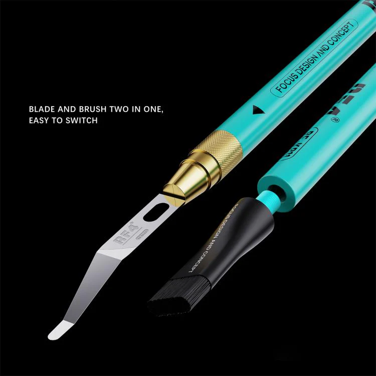 RF4 RF-KB11 3D Tin Scraping Blade and Anti-Static Glue Removal Brush Set - Image 7