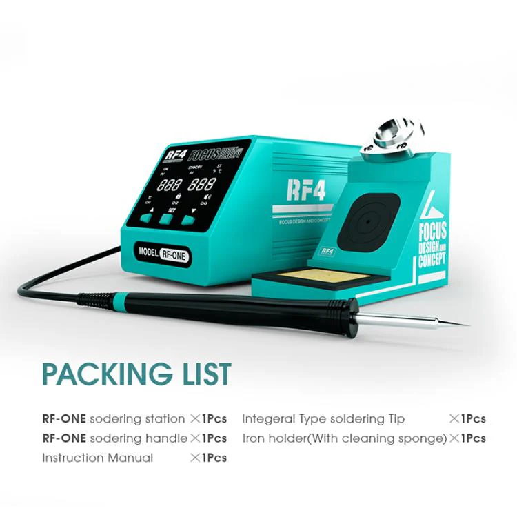RF4 RF-ONE Intelligent Temperature Control Anti-static LED Digital Display Soldering Station(EU Plug) - Image 3