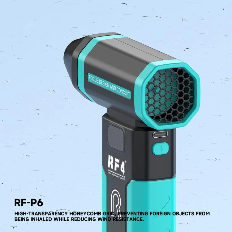 RF4 RF-P6 Portable Rechargeable Mini Powerful Dust Removal Fan with Night Light - Image 6