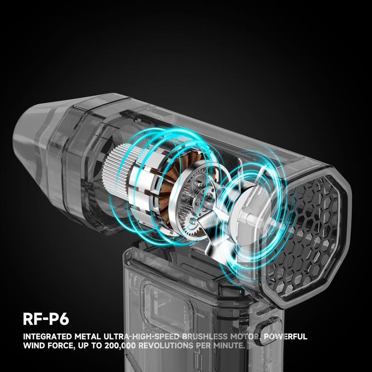 RF4 RF-P6 Portable Rechargeable Mini Powerful Dust Removal Fan with Night Light - Image 8