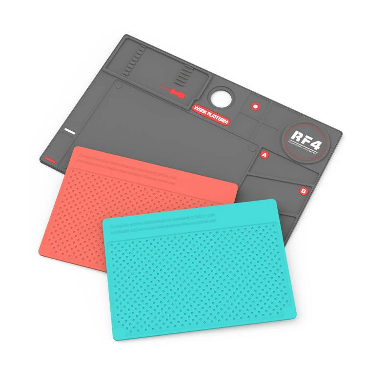 RF4 RF-PO2 High Temperature Anti-Slip Repair Silicone Pad(Grey + Green) - Image 2