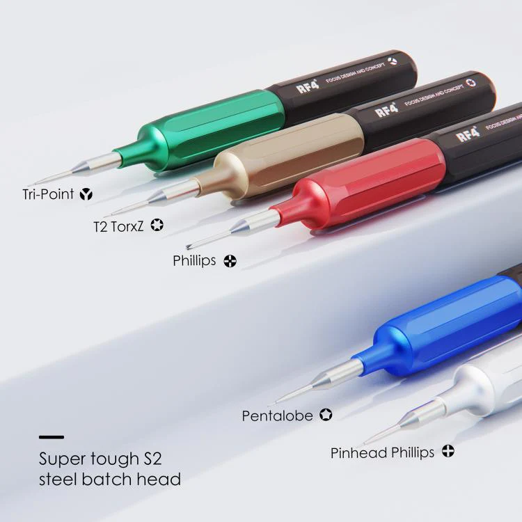 RF4 RF-SD10 5-in-1 Superhard S2 Steel Magnetic Precision Screwdriver for Phone Disassemble Repair - Image 2